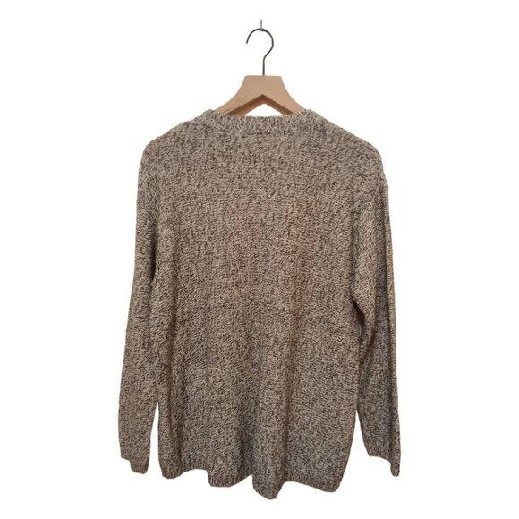 PHILOSOPHY Republic Dreamy Ivory & Black Marled Crew Neck Casual Sweater Sz XL - Picture 3 of 7